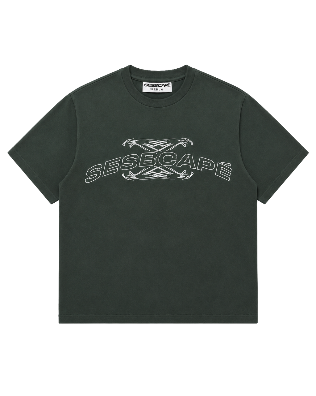SESBCAPÉ TWIN CROSS EAGLE - OLIVE T SHIRT
