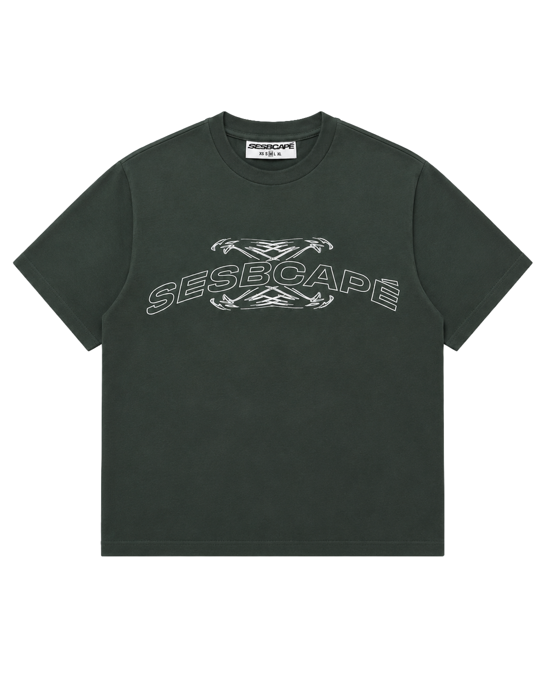 SESBCAPÉ TWIN CROSS EAGLE - OLIVE T SHIRT
