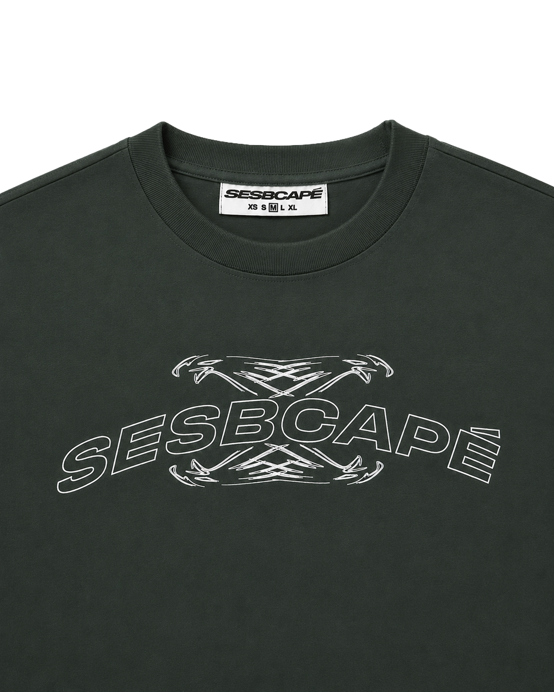 SESBCAPÉ TWIN CROSS EAGLE - OLIVE T SHIRT